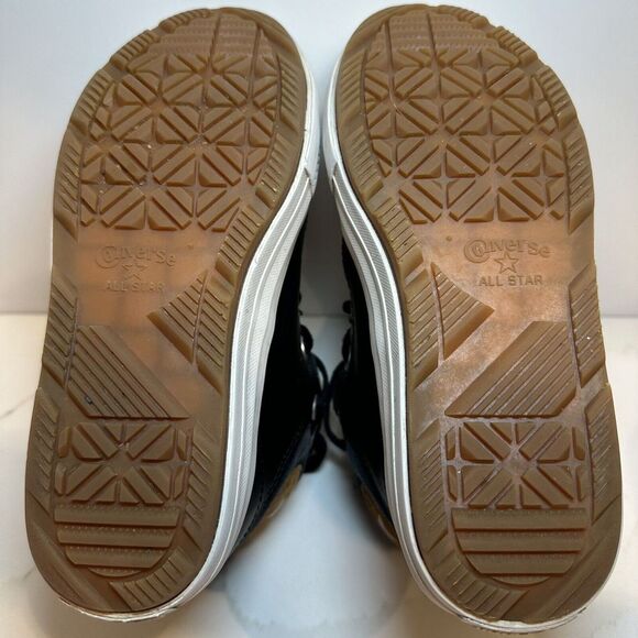 Converse Leather Chuck Taylor All Star Berkshire Boot Black Size Kid 1 - Picture 11 of 11